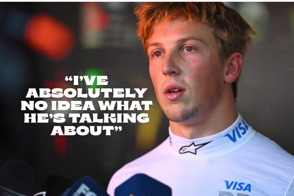 In the post-qualification interviews, Yuki Tsunoda accused Liam Lawson of slowing down on purpose to hinder his race.