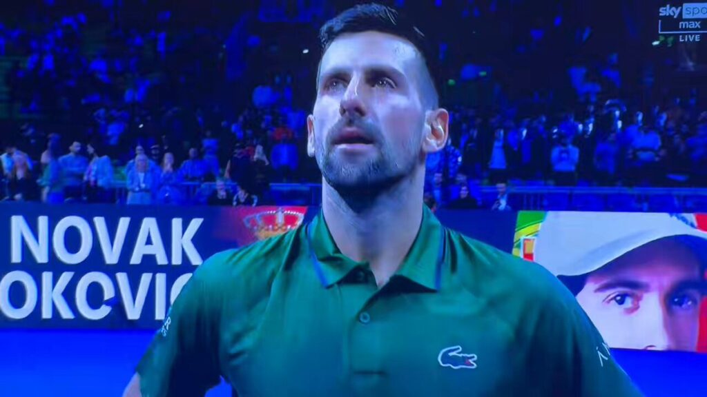 Novak Djokovic emotional
